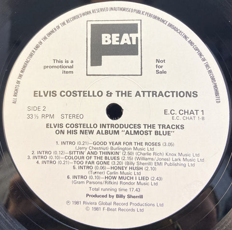 Elvis Costello Introduces The Tracks On His New Album Almost Blue