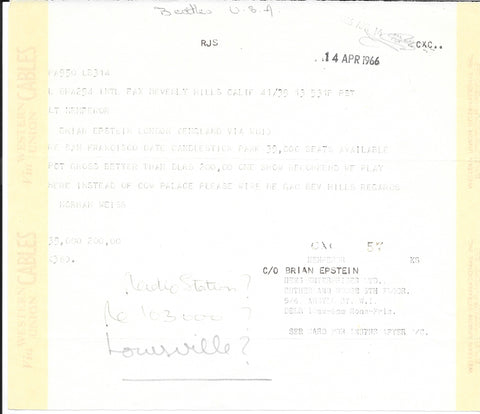 1966 San Francisco Candlestick Park Concert File