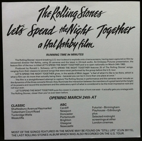 Let's Spend The Night Together / Start Me Up