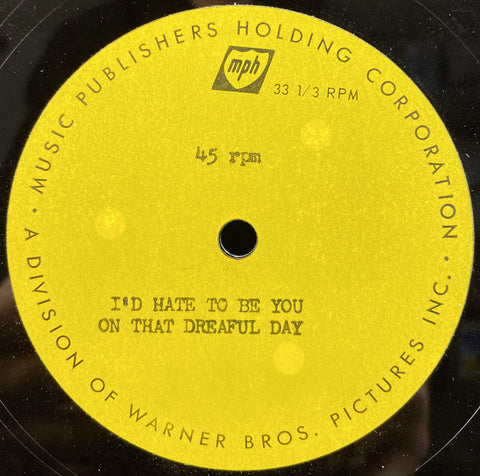 I Shall Be Free / I'd Hate To Be You On That Dreadful Day