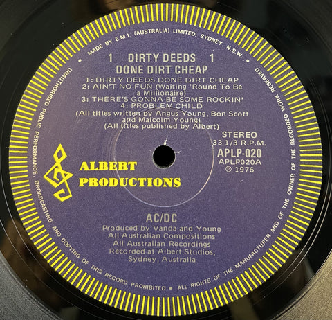 Dirty Deeds Done Dirt Cheap