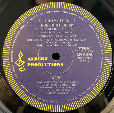 Dirty Deeds Done Dirt Cheap
