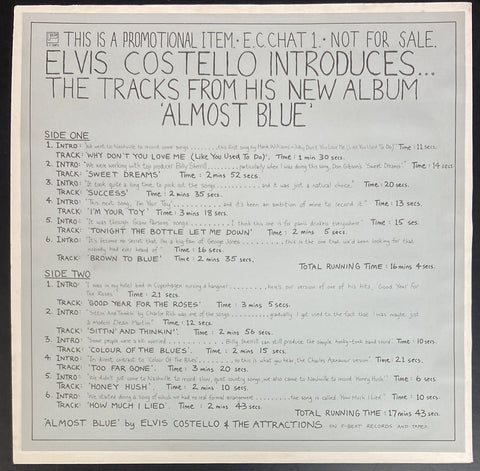 Elvis Costello Introduces The Tracks On His New Album Almost Blue