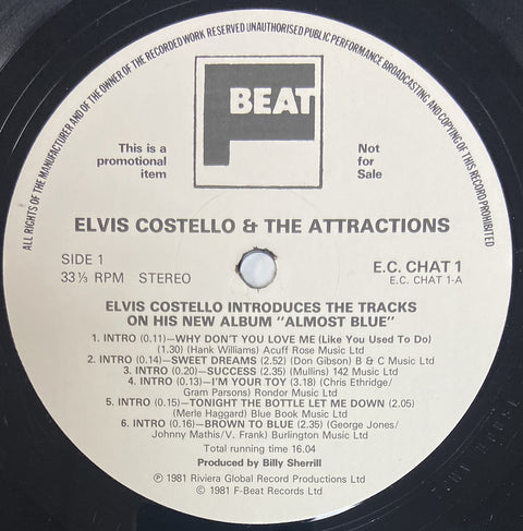 Elvis Costello Introduces The Tracks On His New Album Almost Blue