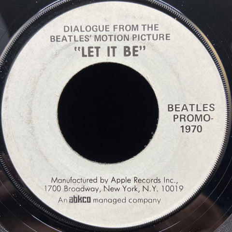 Dialogue From The Beatles' Motion Picture "Let It Be"