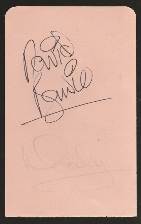 Davie Bowie Autograph