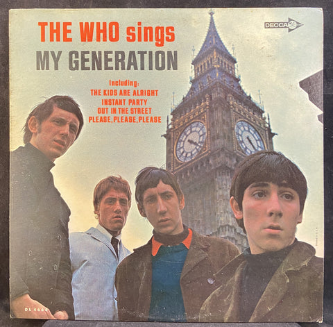 Sings "My Generation"
