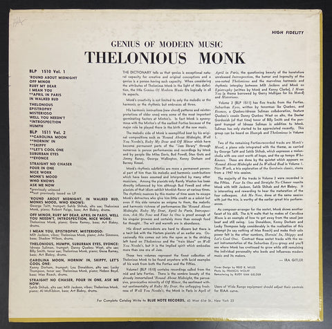 Genius Of Modern Music Volume 1