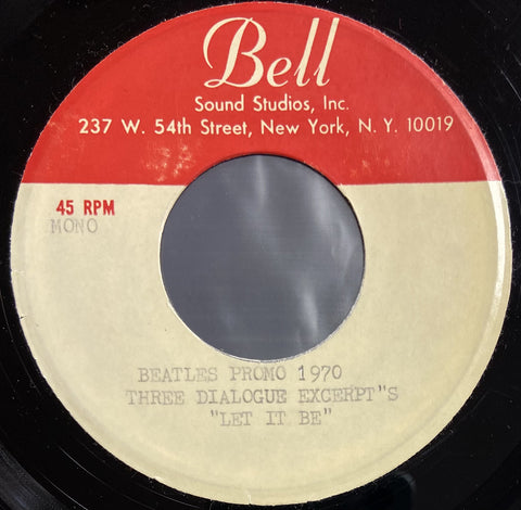 Dialogue From The Beatles' Motion Picture "Let It Be"