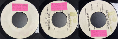 45 Test Pressing Lot Of 3