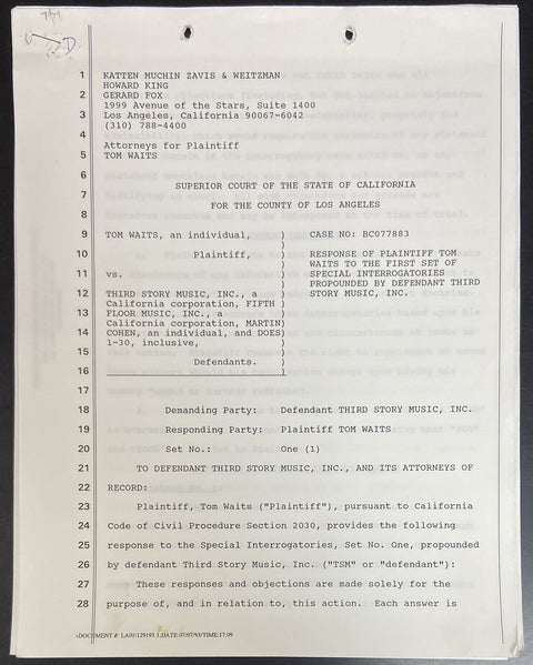 Signed Court Document