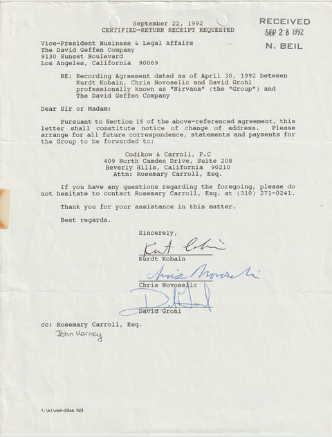 Signed Contract