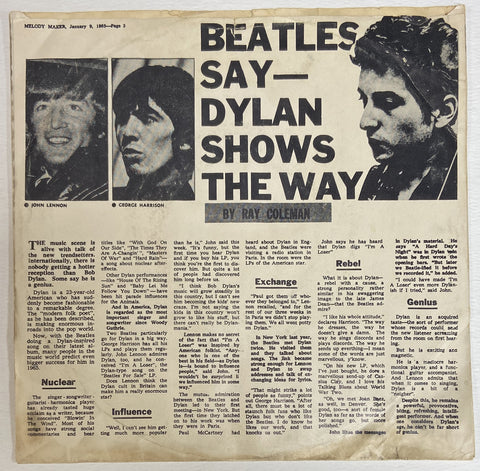 Subterranean Homesick Blues / She Belongs To Me