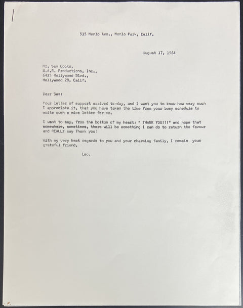 Signed Letter