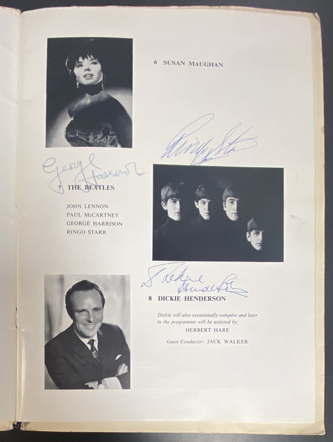 Autographed Prince Of Wales Theatre Program
