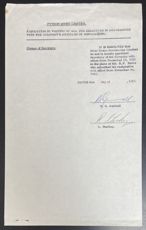 Signed Legal Document