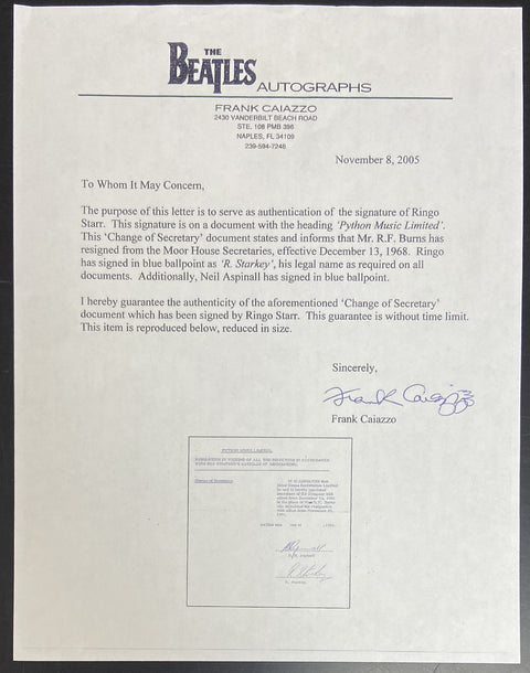 Signed Legal Document