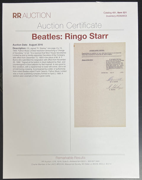 Signed Legal Document