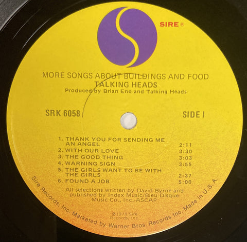 More Songs About Buildings And Food