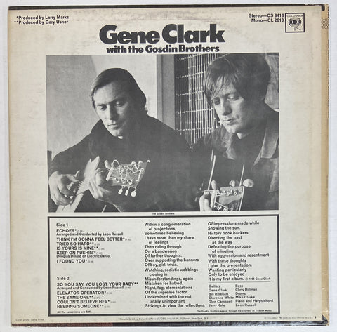 Gene Clark With The Gosdin Brothers