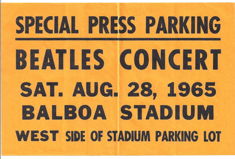 1965 San Diego Balboa Stadium Concert File