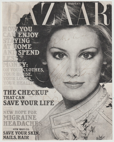 Signed Harper's Bazaar Ad